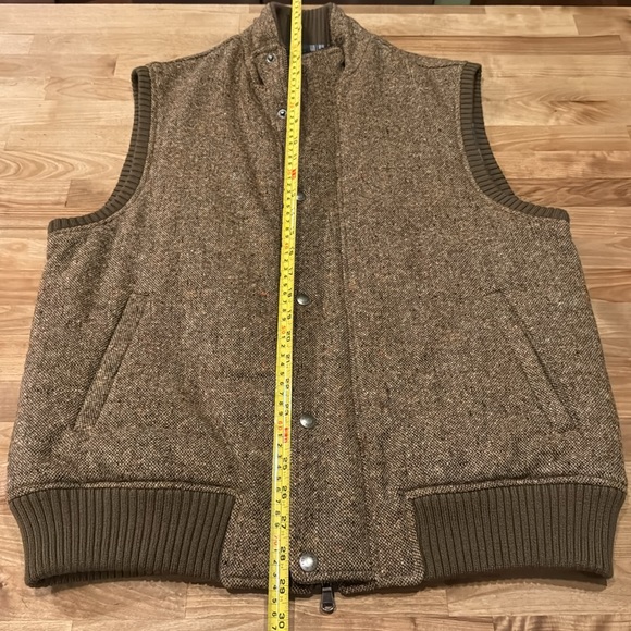 Hickey Freeman Virgin Wool Tweed Style Vest - Picture 10 of 10